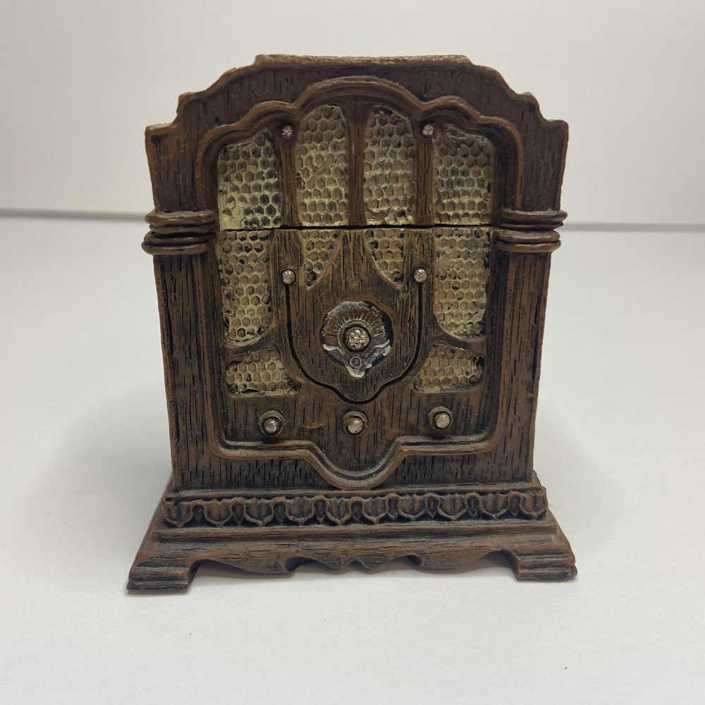 Vintage Decorative Tombstone-style‎ Radio  / Trinket Box